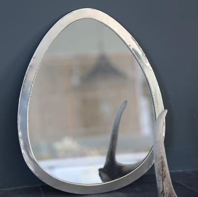 Miroir Argenté GOUTTE 36x30cm