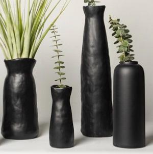 Vase en céramique Shok, S, Noir