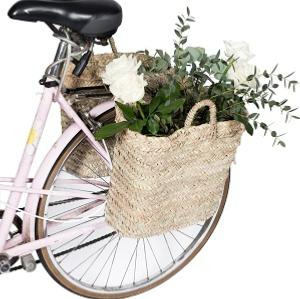Panier Doum tressé adapté aux vélos