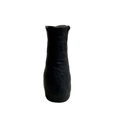 Vase en Céramique Noir H 36cm SHOK